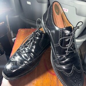 Bostonian Wingtip Mens 12 M Oxford Dress Shoes Black Leather(121)